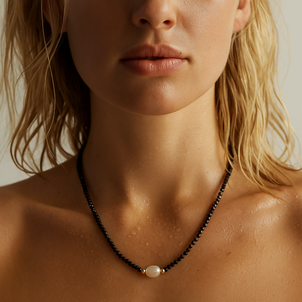 Abigail Beaded Pearl Necklace
