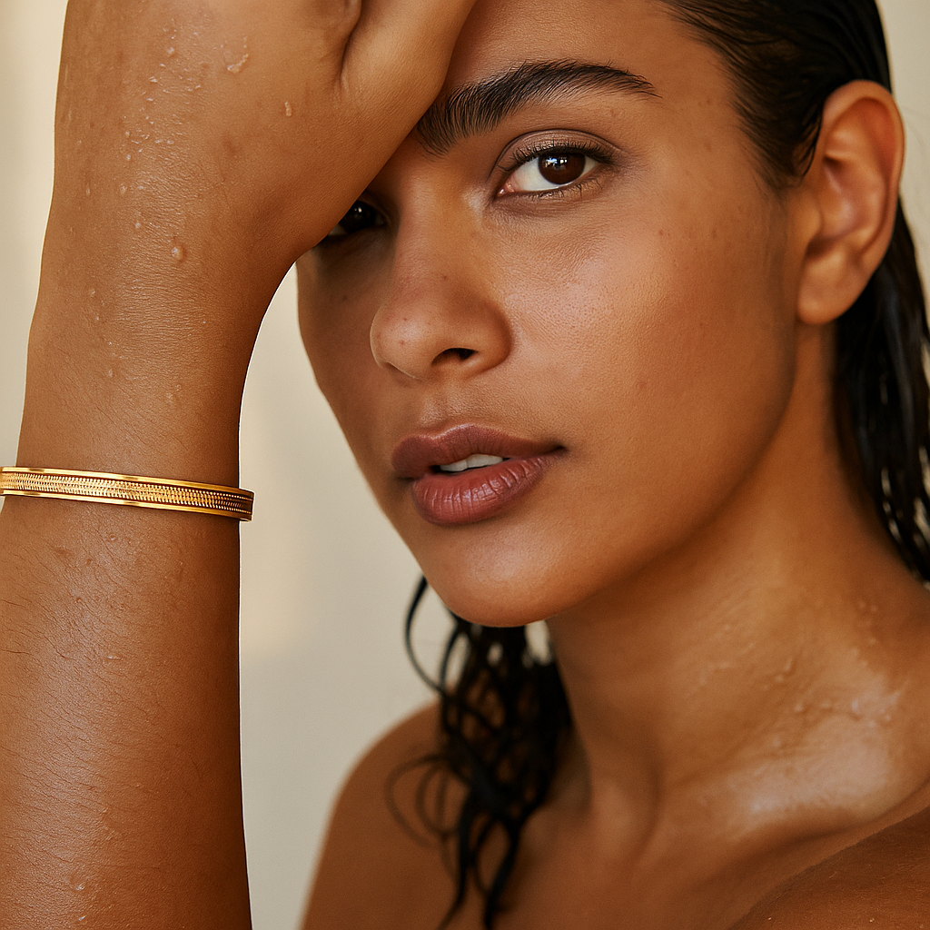 Nic Herringbone Bangle Bracelet