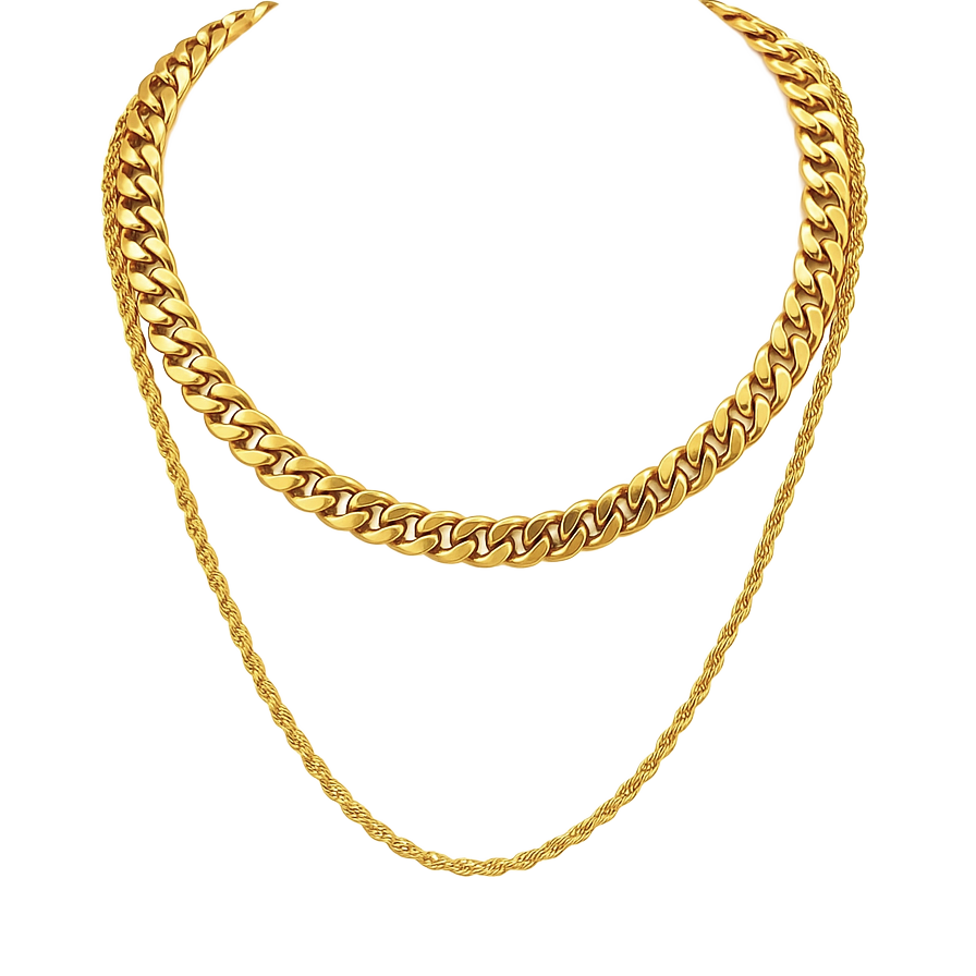 Reece Double Chain Necklace