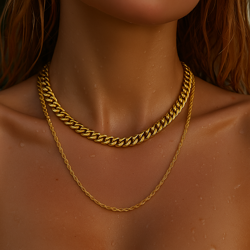 Reece Double Chain Necklace