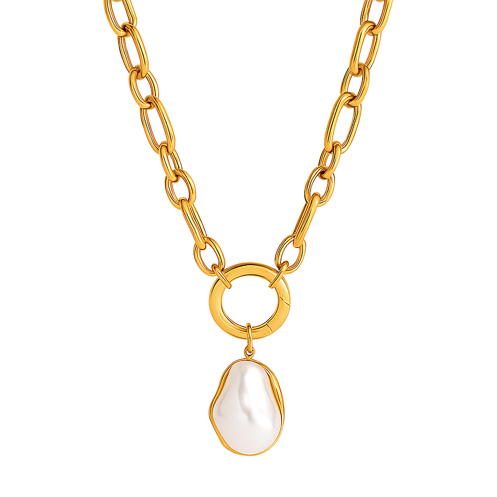 Langston Baroque Pearl Pendant Necklace