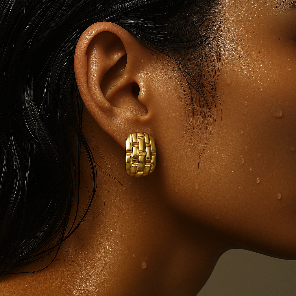 Adley Hammered Drop Earring
