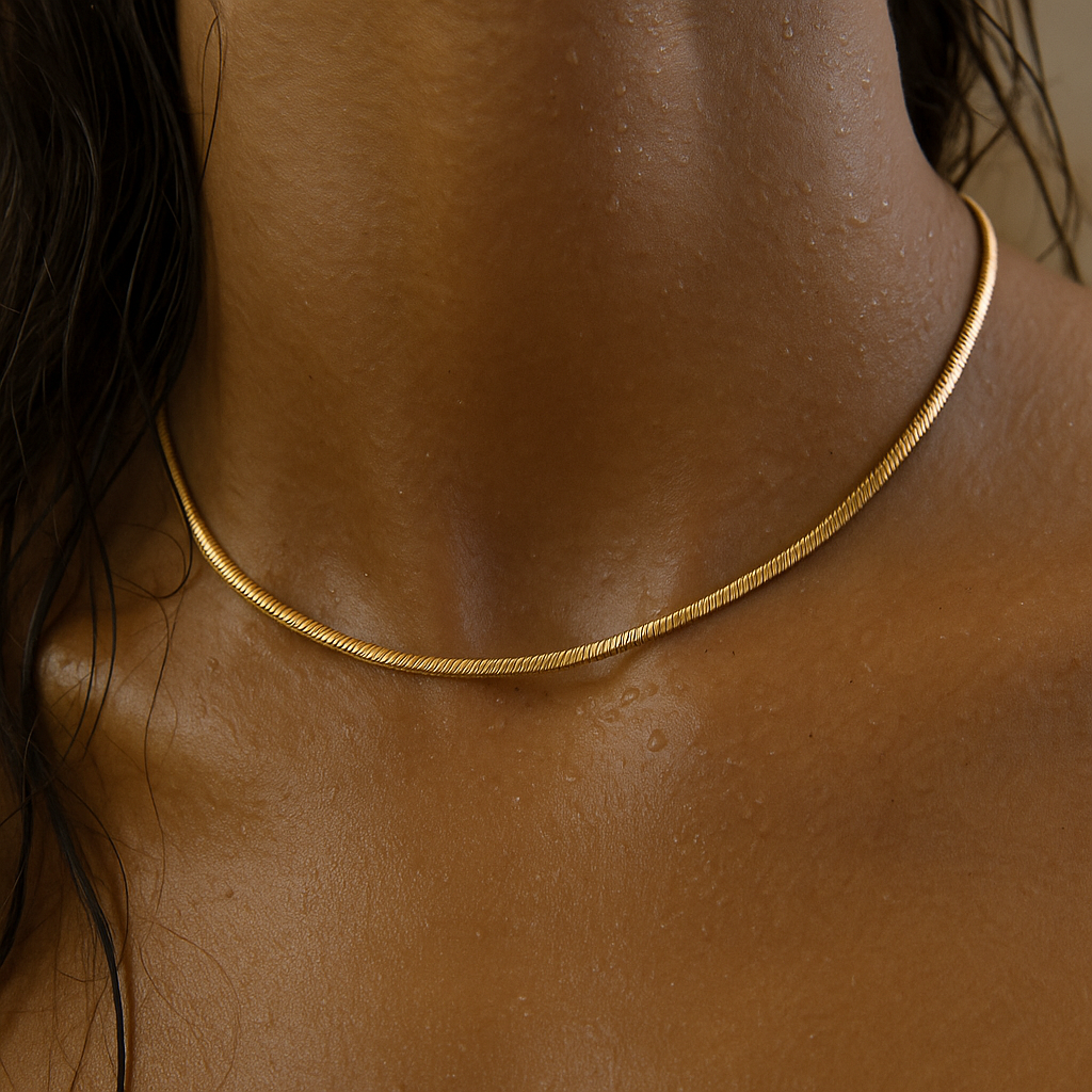 Lyra Snake Chain Choker Necklace