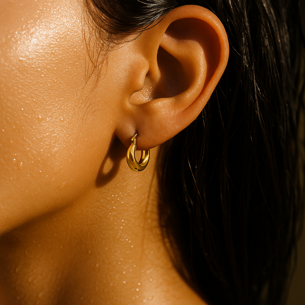 Anastasia Huggie Hoop Earring