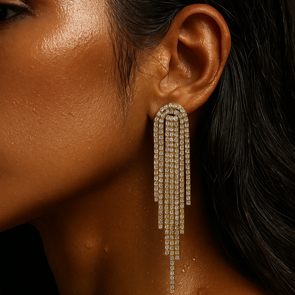 Rebecca Tassel Chain Earring