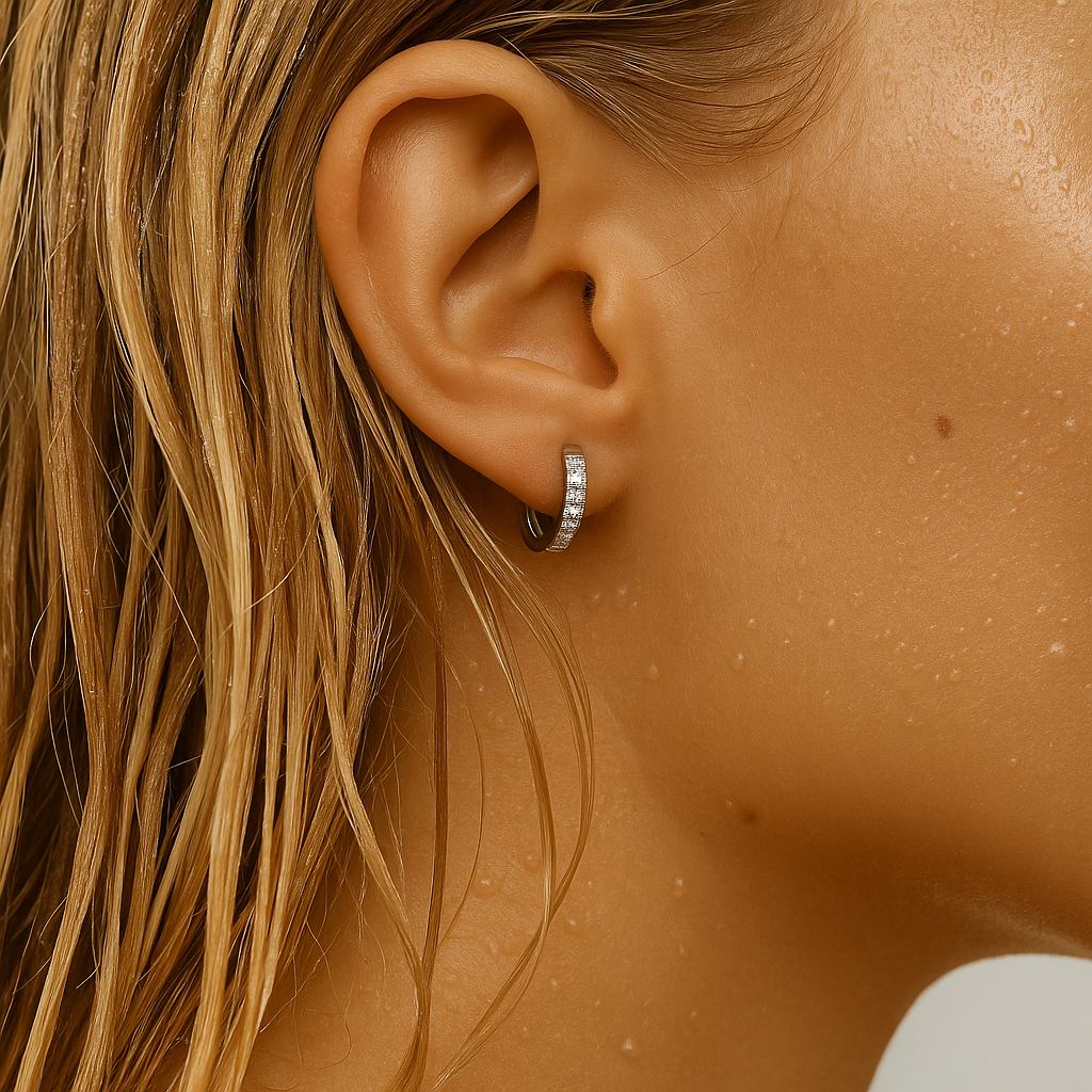 Tinsley Huggie Hoop Earring