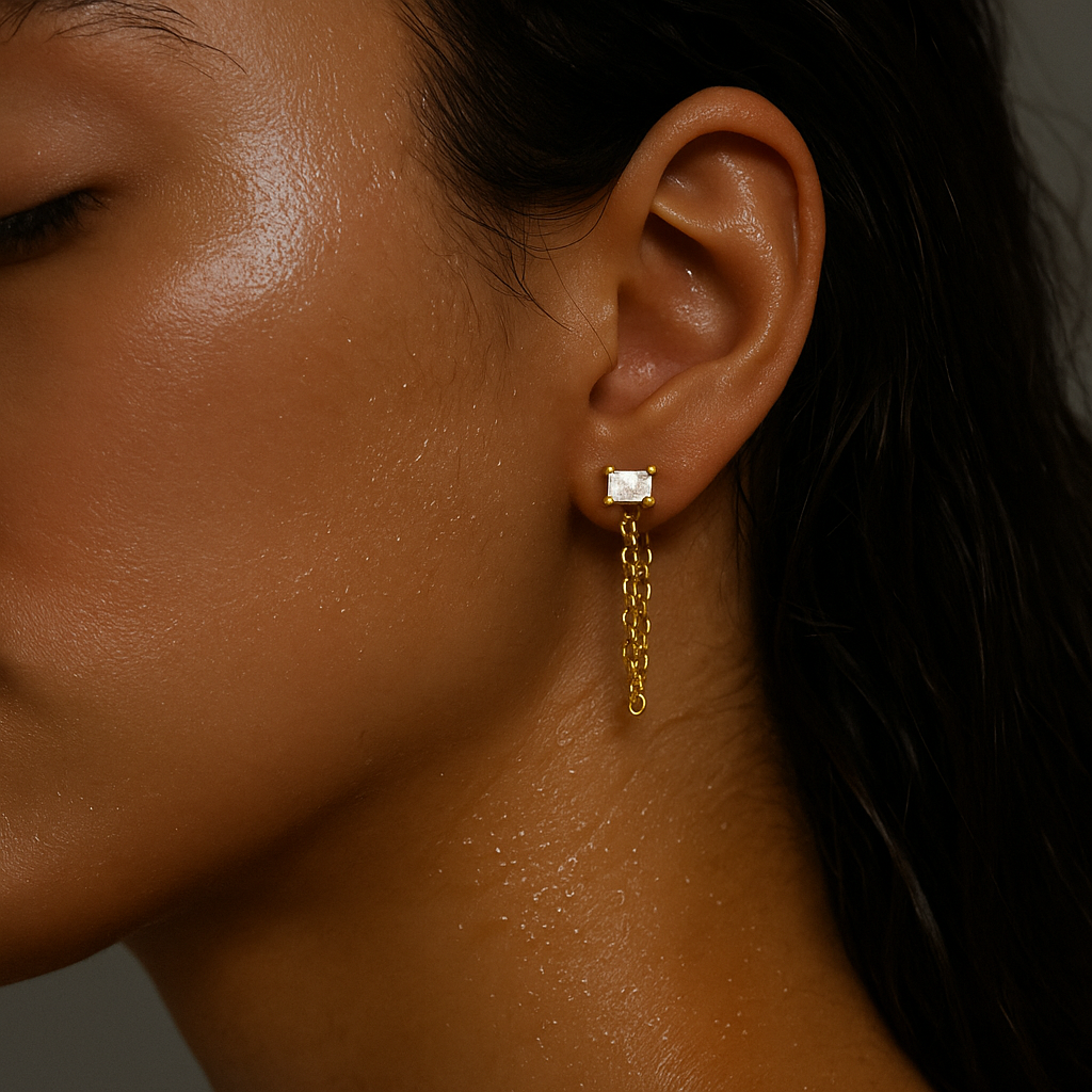 Bella Chain Stud Earring