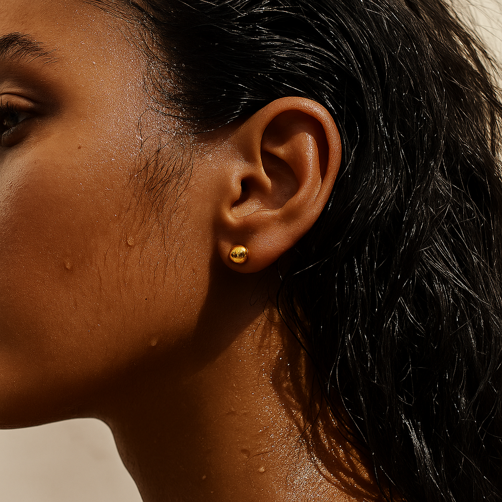 Morena Small Beaded Stud Earring