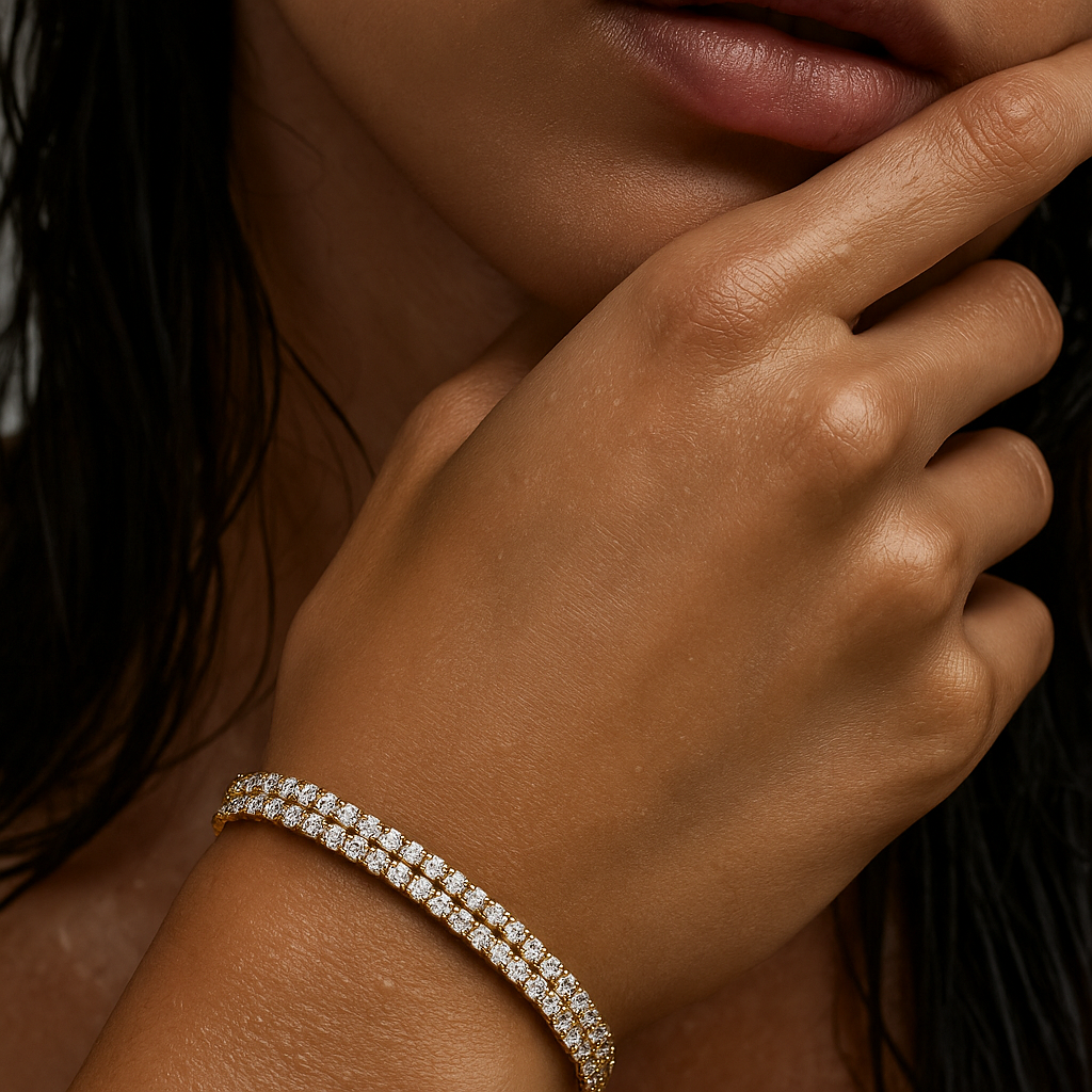 Rosie Double Tennis Chain Bracelet