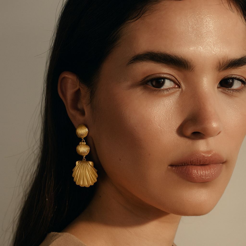 Calista Shell Drop Earring