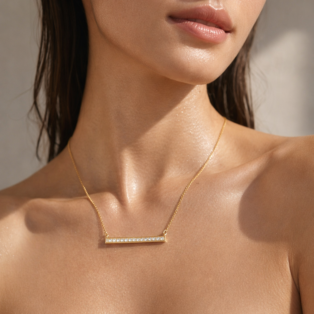 Lorenza Horizontal Bar Necklace