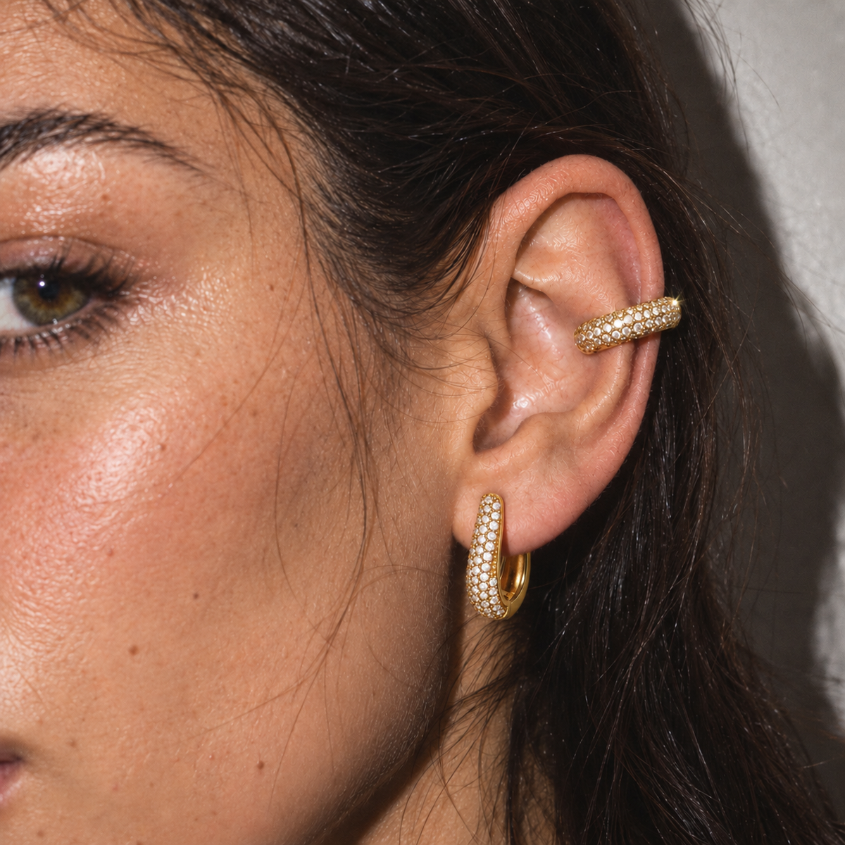 Fleur Pavé Ear Cuff