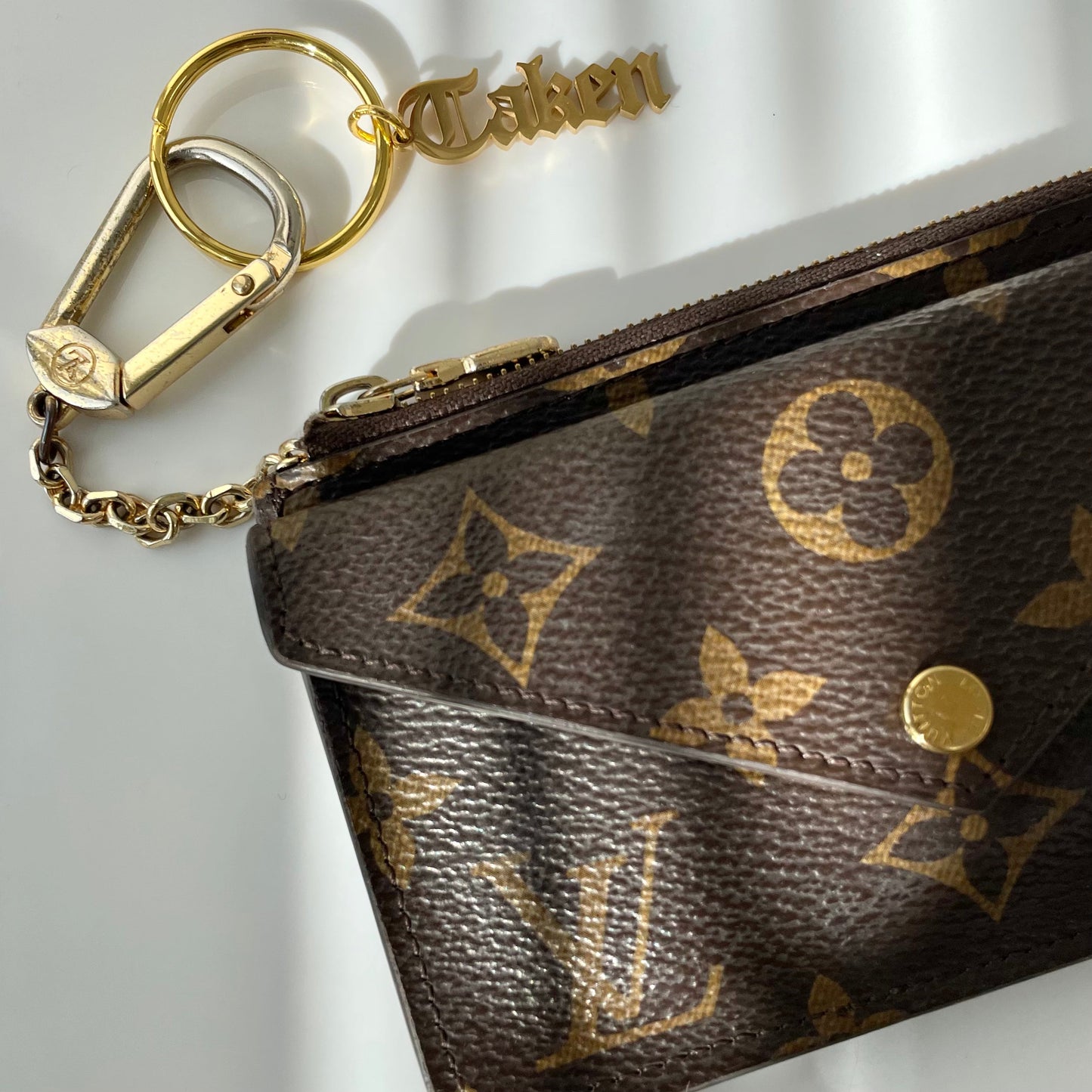 Gothic "Taken" Charm Keychain