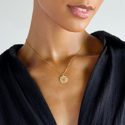 Harlan Evil Eye Pendant Necklace