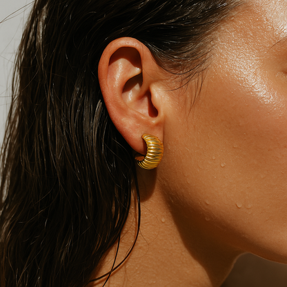 Peyton Chunky Hoop Earring