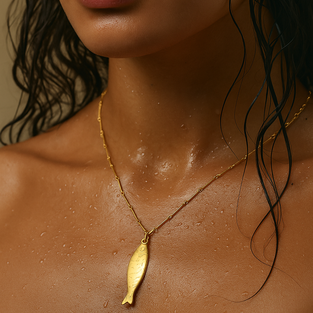 Adoni Fish Pendant Necklace