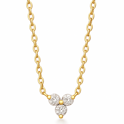 Donna Triple Stone Necklace