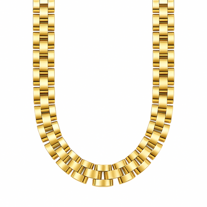 Onyx Watch Band Choker Necklace