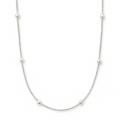 Rozlyn Beaded Ball Chain Necklace