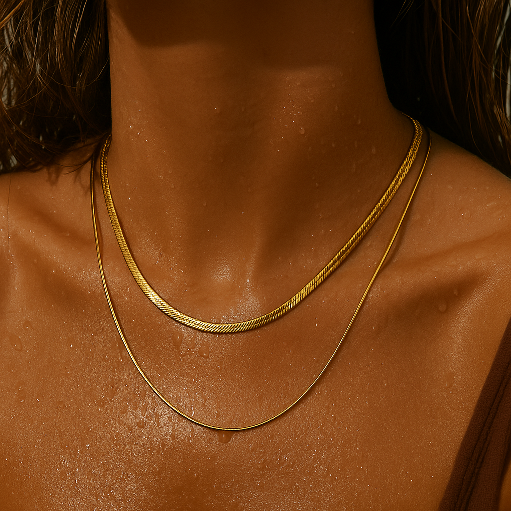 Cassia Double Chain Necklace