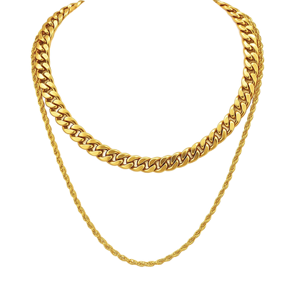 Reece Double Chain Necklace