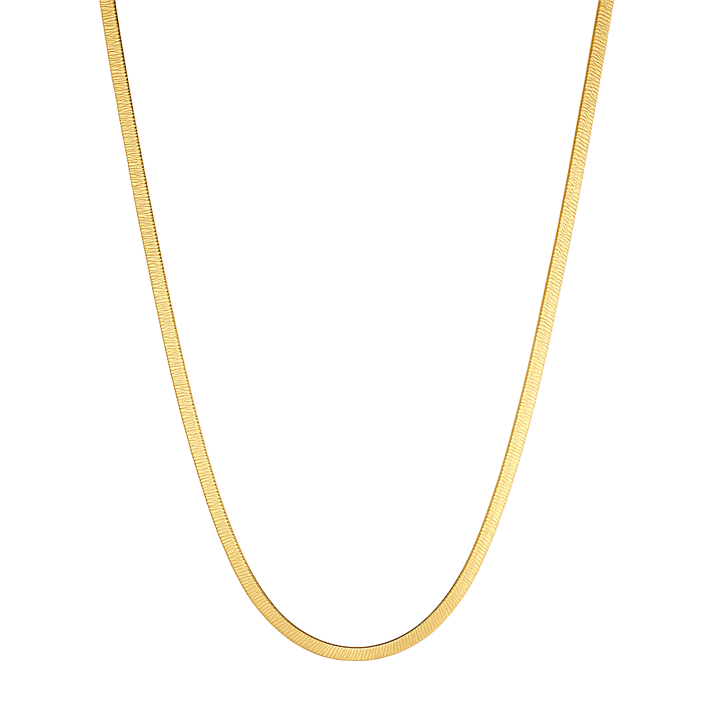 Desi Herringbone Chain Necklace