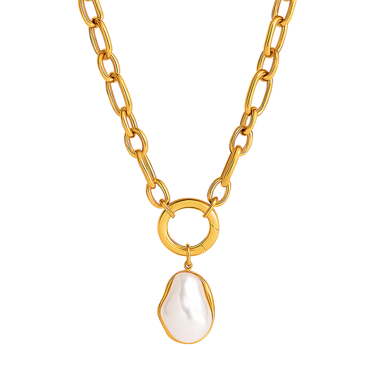 Langston Baroque Pearl Pendant Necklace