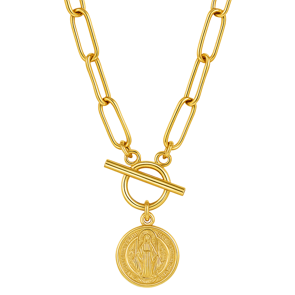 Rowan Toggle Chain Coin Necklace