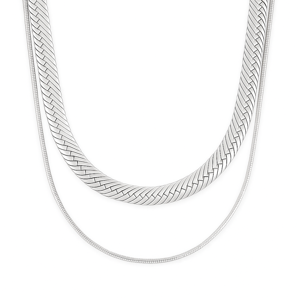 Cassia Double Chain Necklace