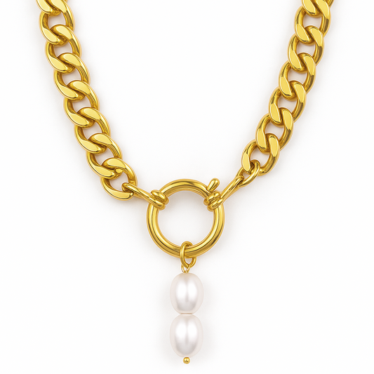 Cassidy Chunky Pearl Necklace