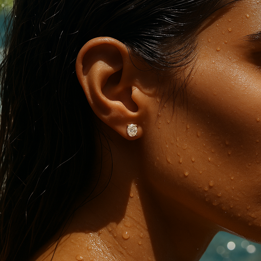 Mylah Oval Stud Earring