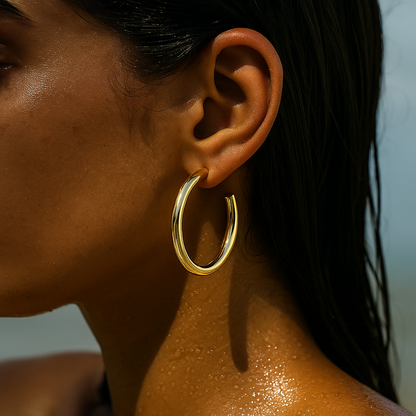 Flora Large Hoop Earring