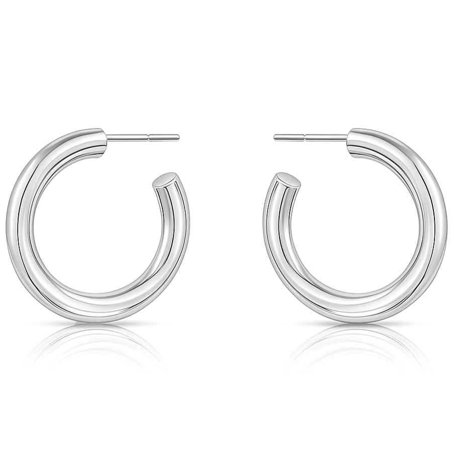 Flora Medium Hoop Earring