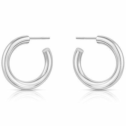 Flora Medium Hoop Earring