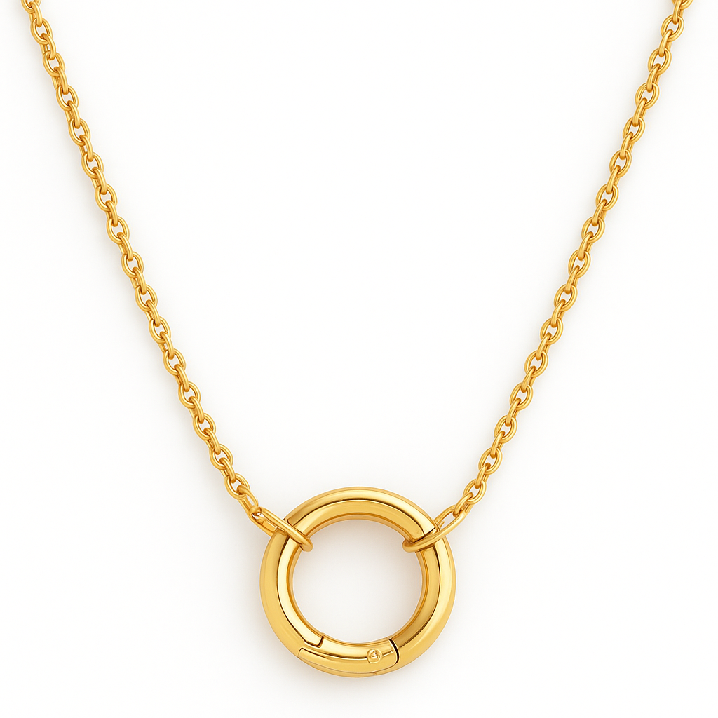 Arabella Rolo Chain Push Clasp Necklace