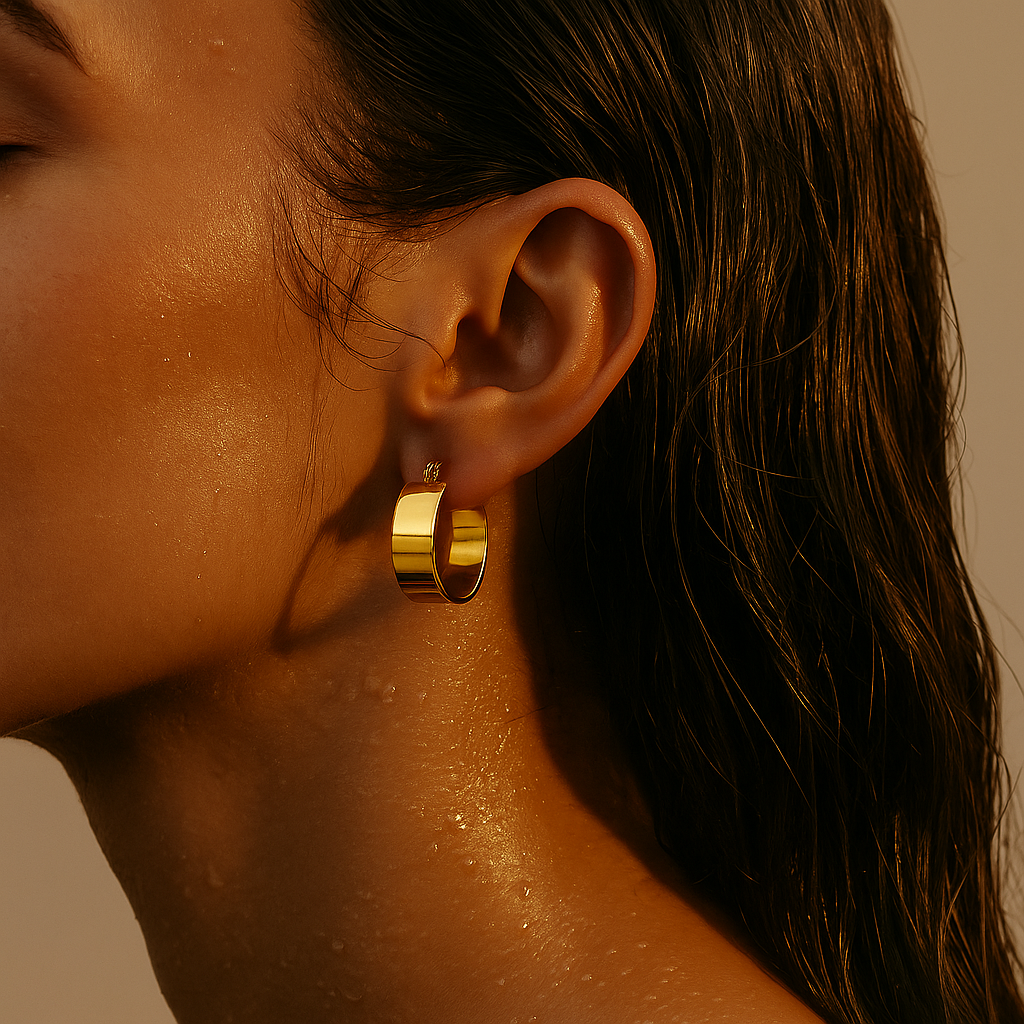 Lia Wide Hoop Earring