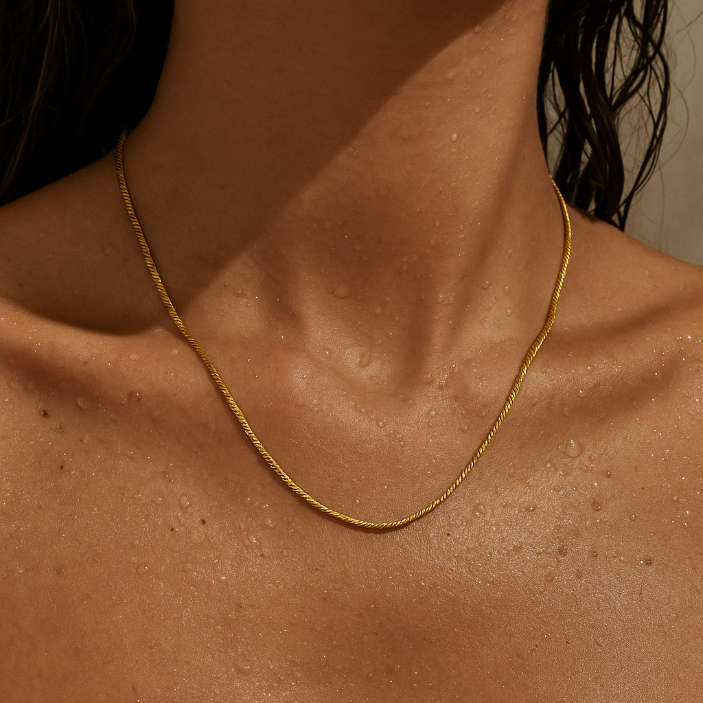 Piper Round Snake Chain Necklace