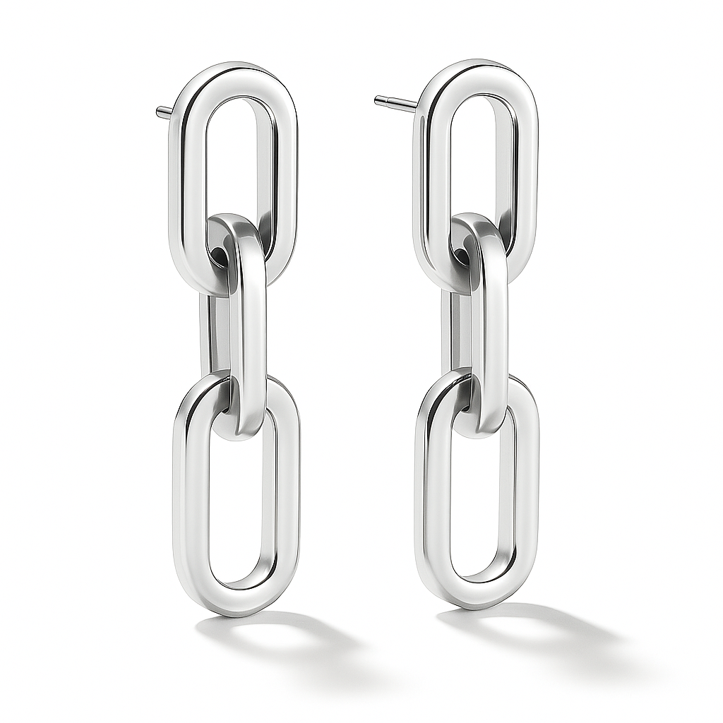 Gage Oversized Link Earring
