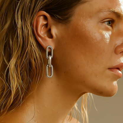 Gage Oversized Link Earring