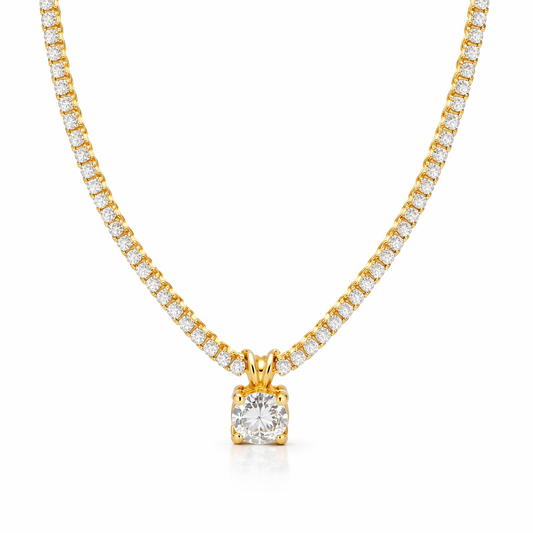 Phoebe Tennis Pendant Necklace