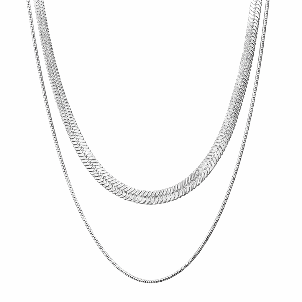 Cassia Double Chain Necklace