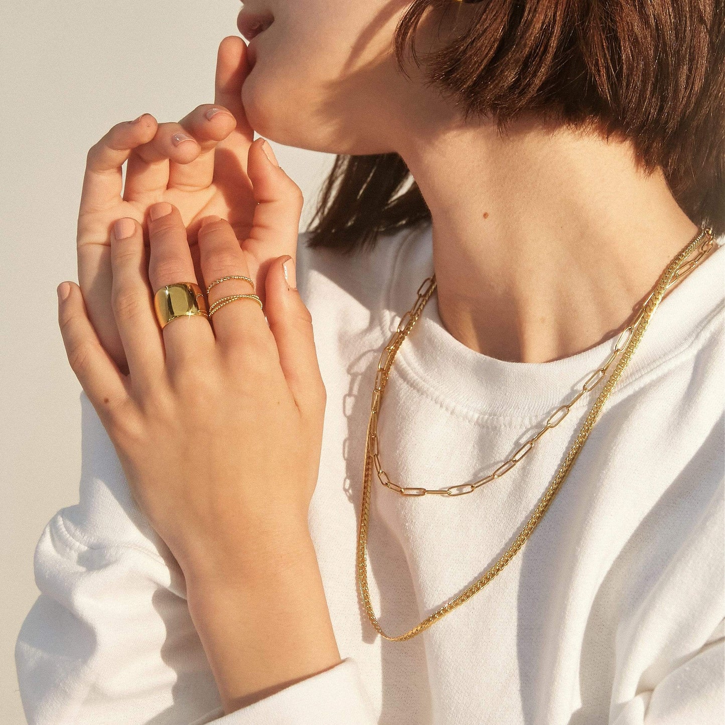 Jayden Paper Clip Chain Necklace