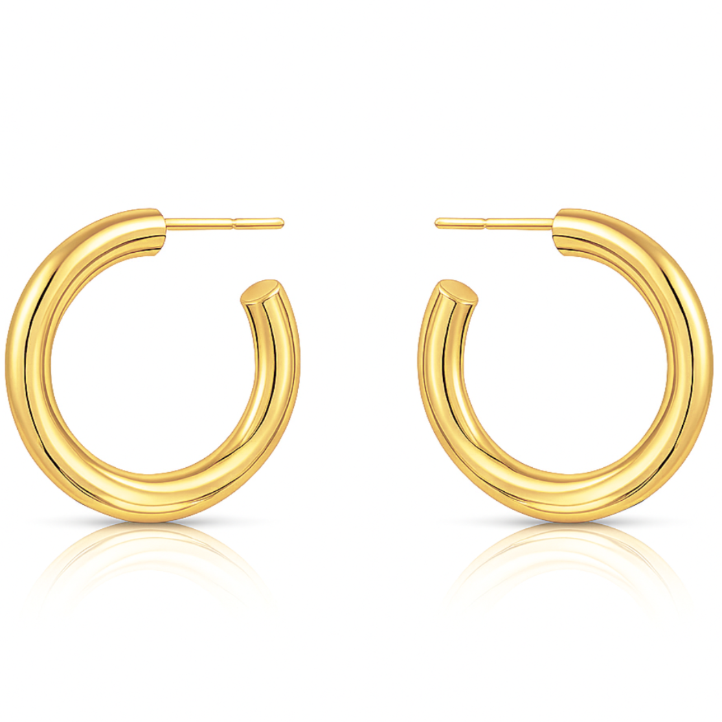 Flora Medium Hoop Earring