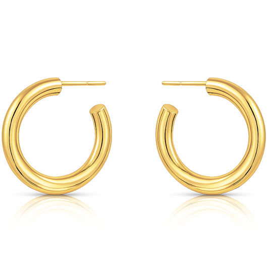 Flora Medium Hoop Earring