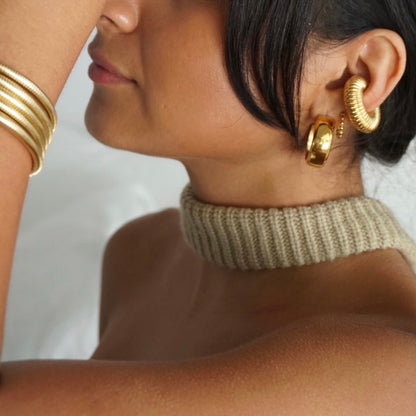 Lamora Beaded Mini Hoop Earring