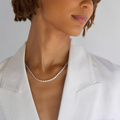 Ezra Tennis Chain Necklace