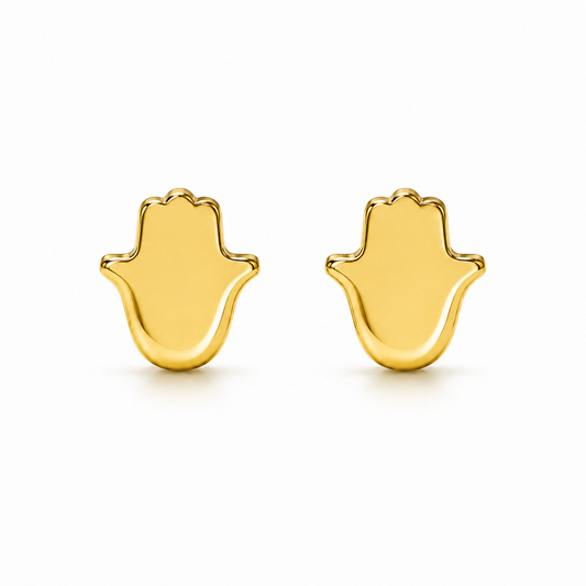 Hamsa Stud Earring