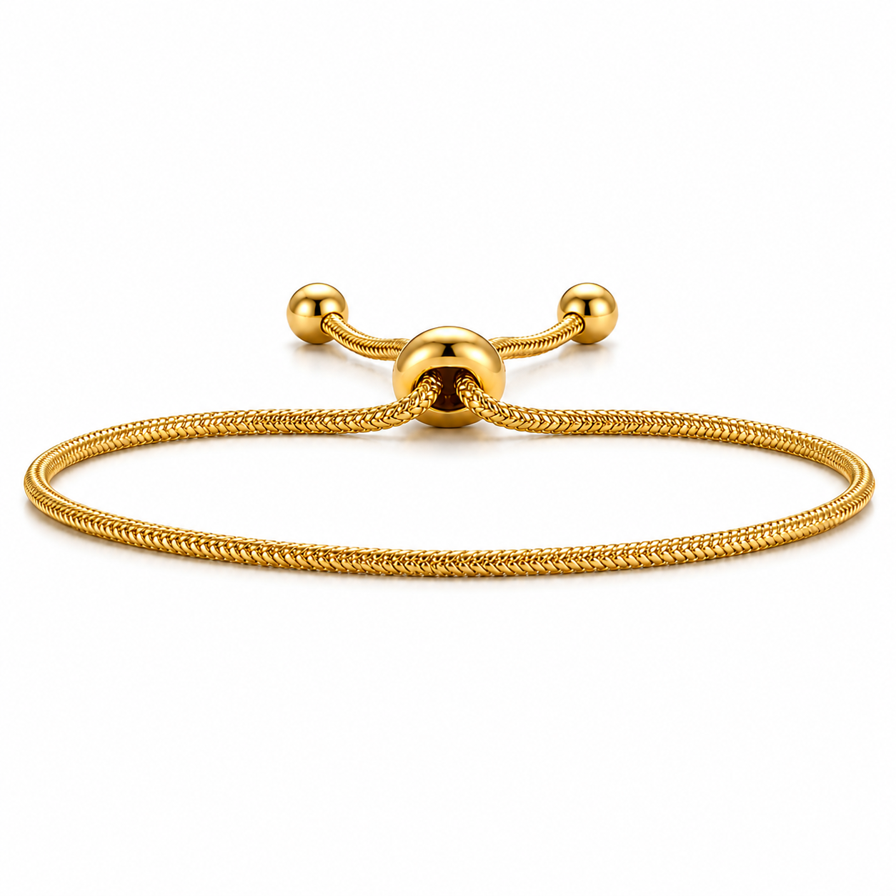 Lourdes Round Snake Chain Bracelet