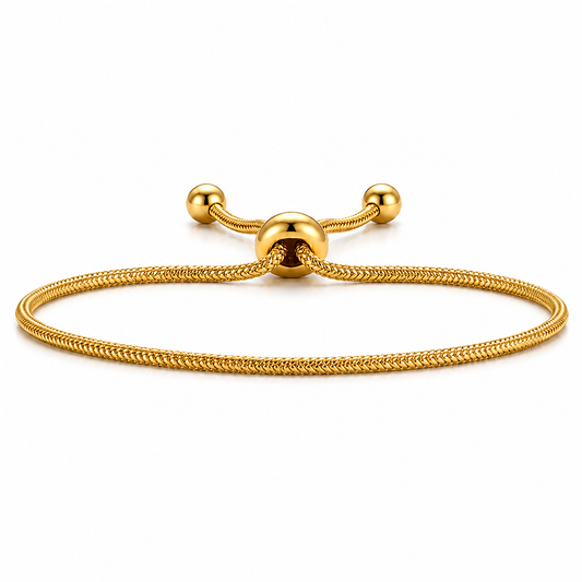 Lourdes Round Snake Chain Bracelet