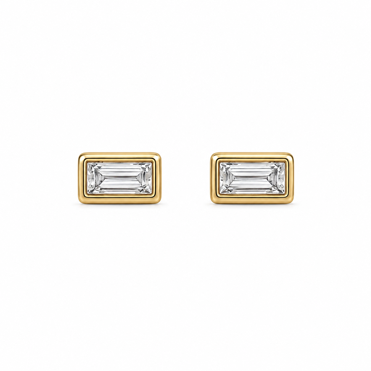 Bardot Baguette Stud Earring
